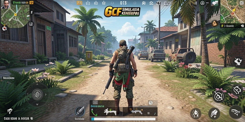 Tangkapan layar gameplay 6CF yang menampilkan interaksi karakter dan aktivitas harian.
