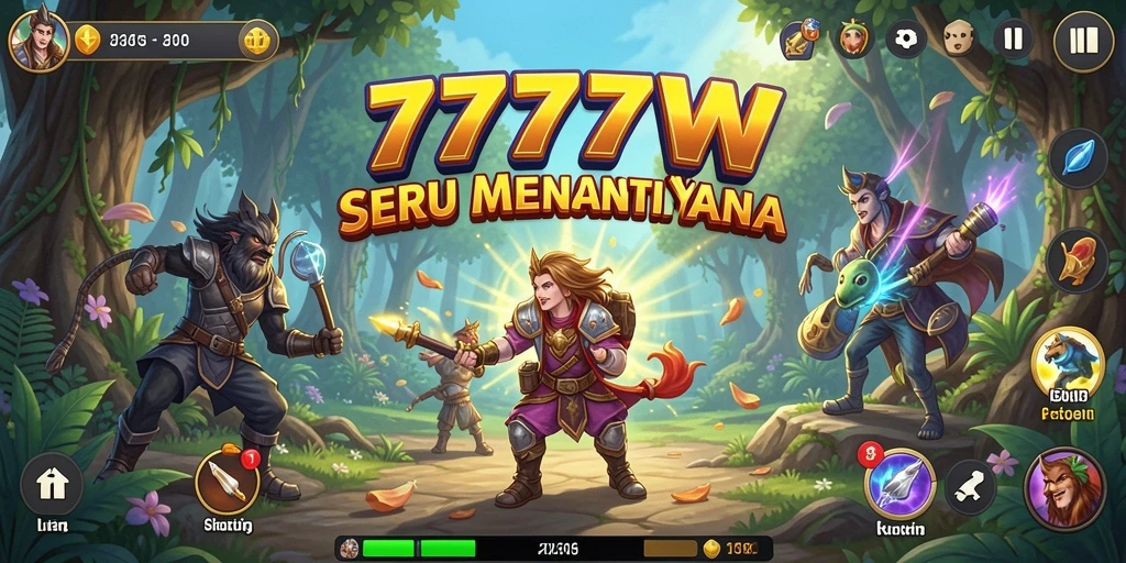 Tangkapan layar gameplay <strong>7777W</strong> menampilkan aksi seru dalam petualangan.