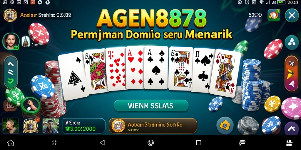 Tampilan permainan domino yang menarik di AGEN878.