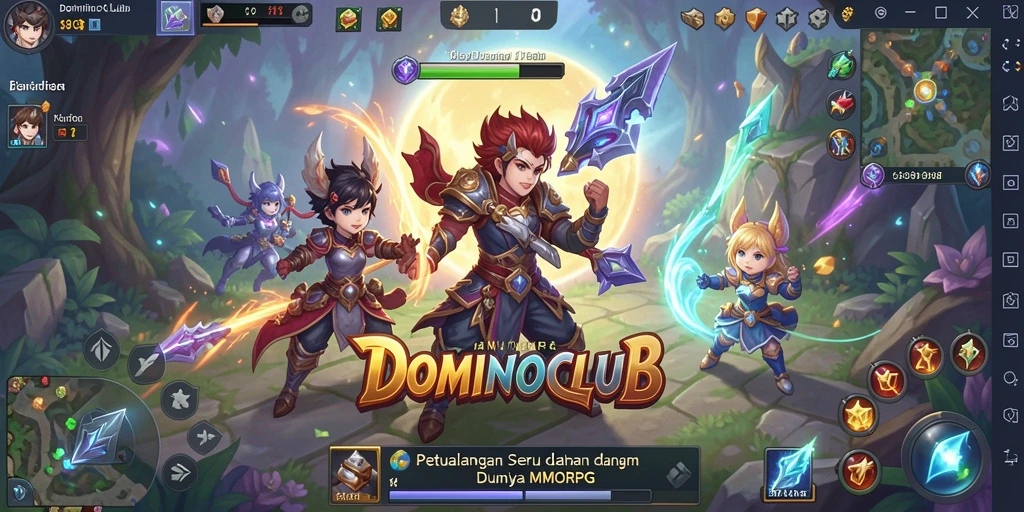 Screenshot utama dari DOMINOCLUB menampilkan gameplay yang menarik dan interaksi antar pemain.