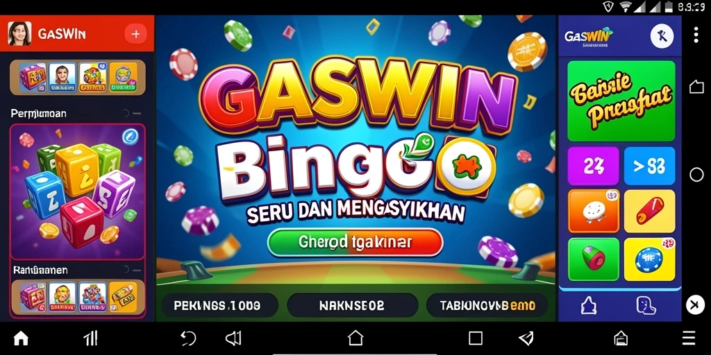 Tampilan gameplay Bingo yang seru dan interaktif dari GASWIN.
