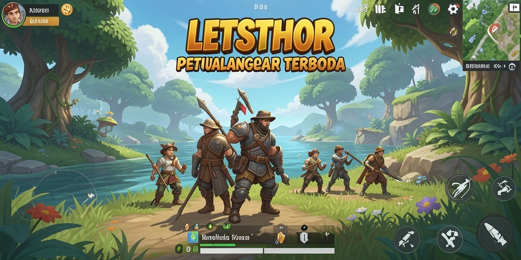 Gameplay LETSTHOR dengan eksplorasi dunia terbuka yang menakjubkan.