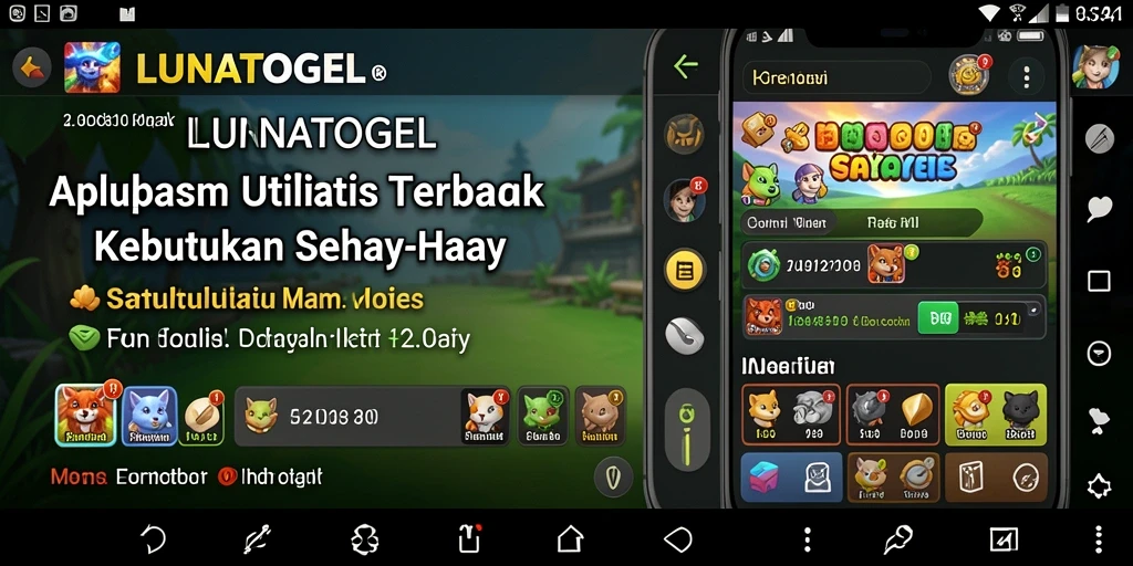 Tampilan utama aplikasi LUNATOGEL yang modern dan fungsional.