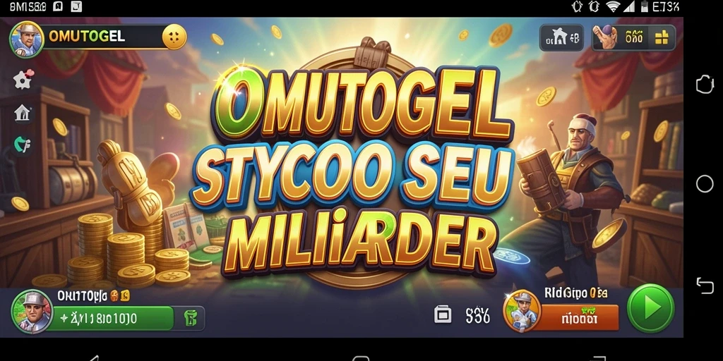 Screenshot utama OMUTOGEL menampilkan gameplay seru dalam mengelola bisnis Tycoon.