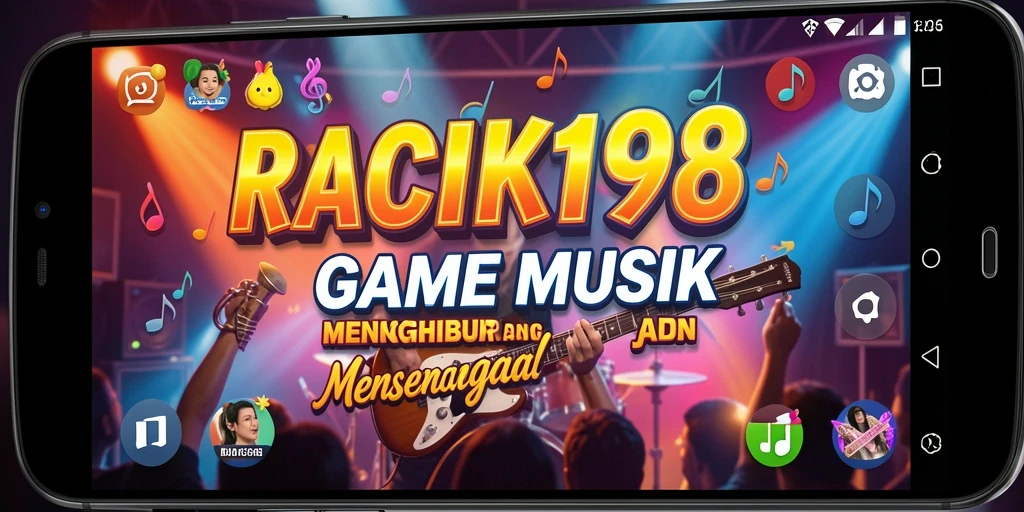 Tampilan menarik dari gameplay musik yang mengasyikkan.